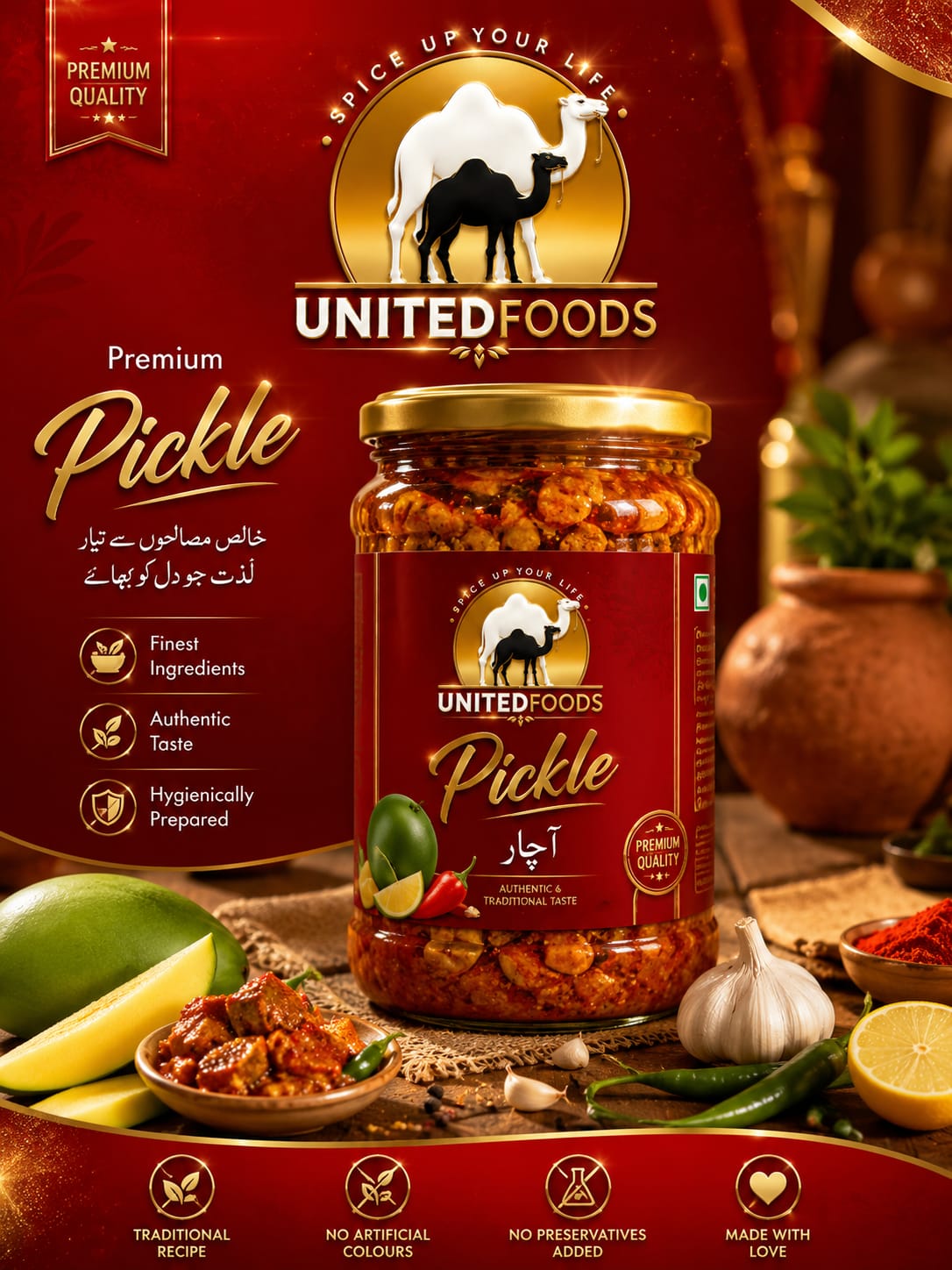 Mango Pickle (Aam Ka Achar) Jar Premium