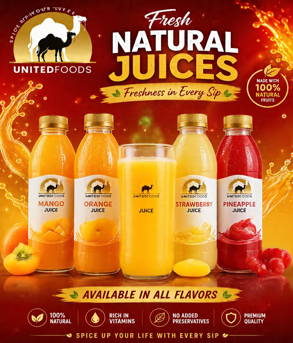 Natural Fruit Juices Splash Poster 01